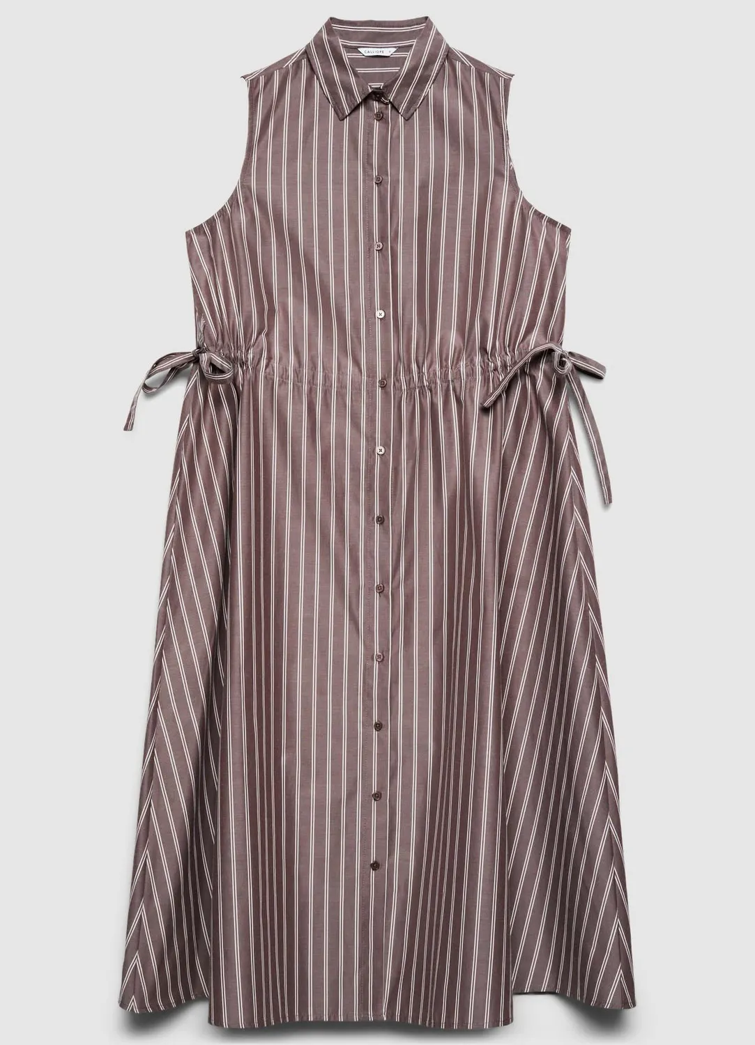 Calliope robe chemisier longue à rayures femme