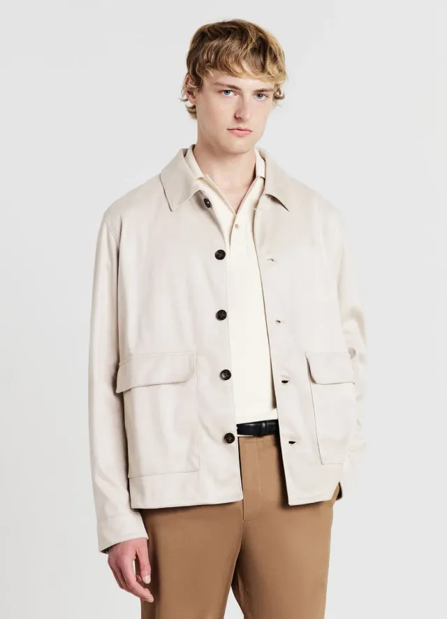 Calliope shacket homme effet daim poches S-XL
