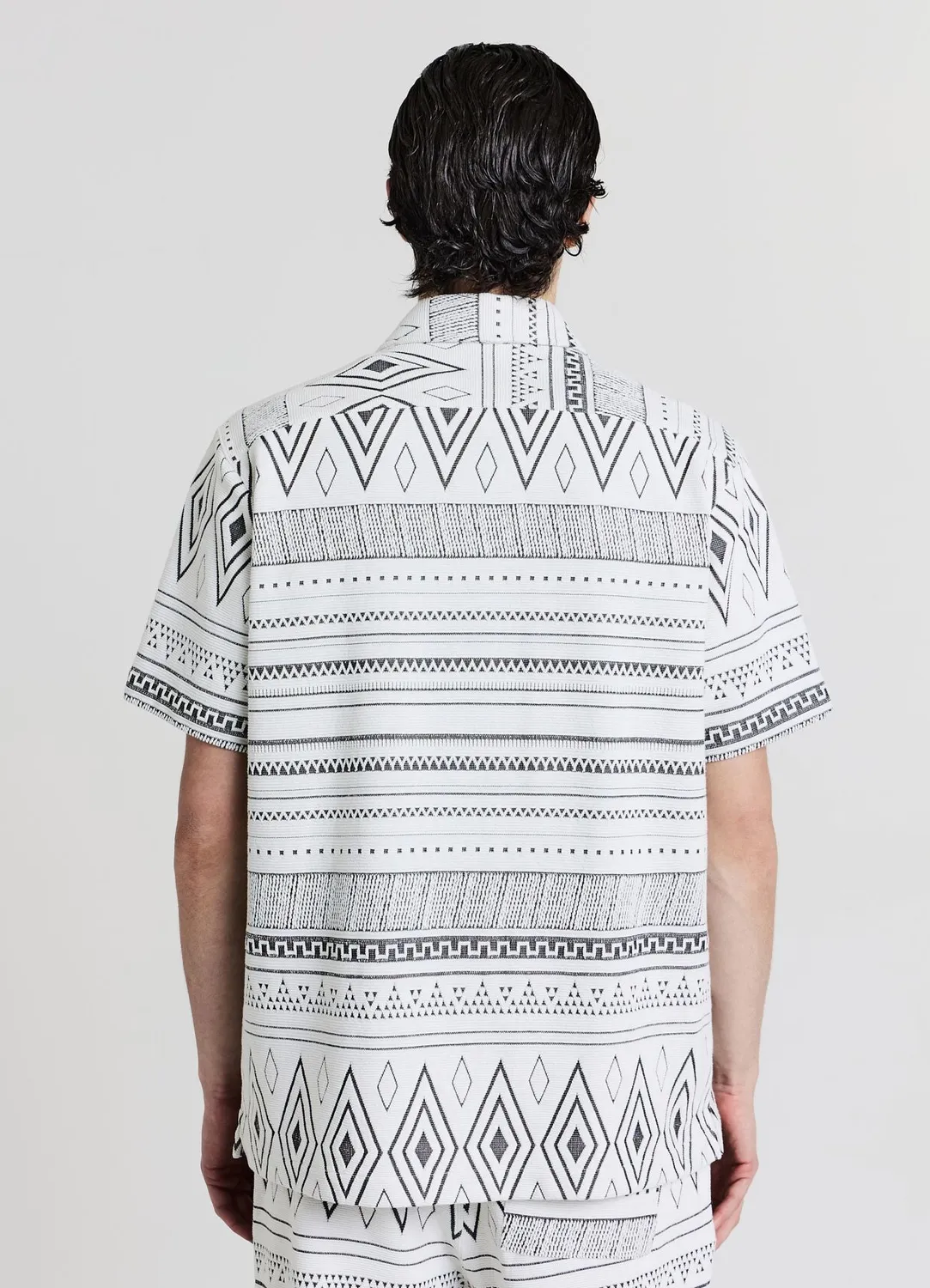 Calliope chemise ethnique homme coton manches courtes