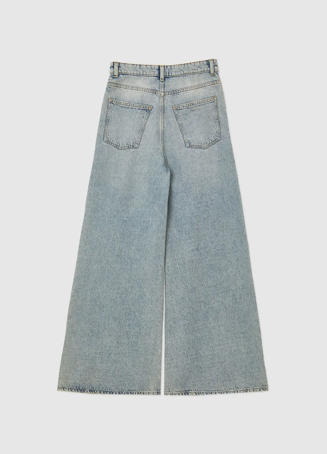 Calliope jean wide leg femme effet sablé