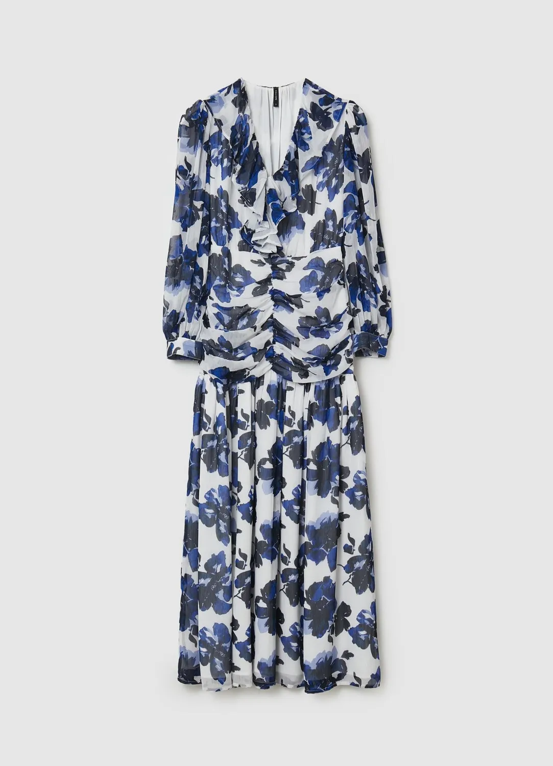 Calliope Atelier robe midi fleurs volants