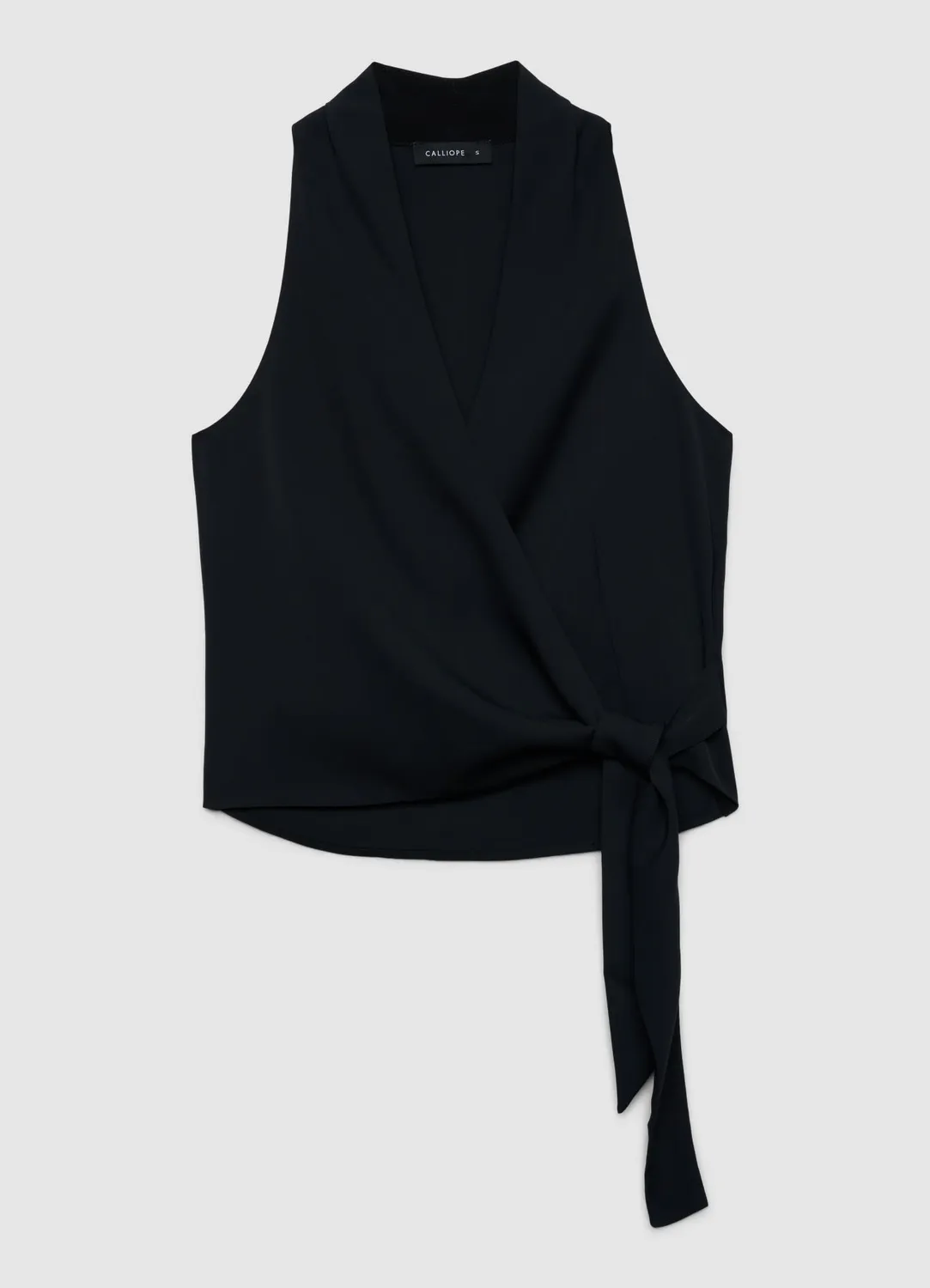 Calliope Top Croisé top femme portefeuille à nouer