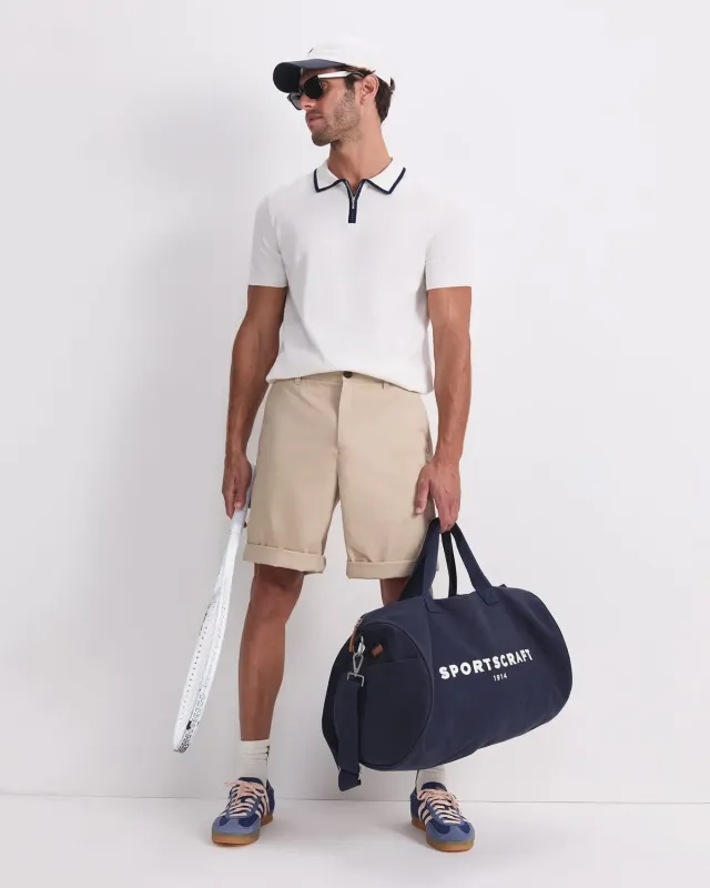SportsCraft Brookes polo knit zip homme