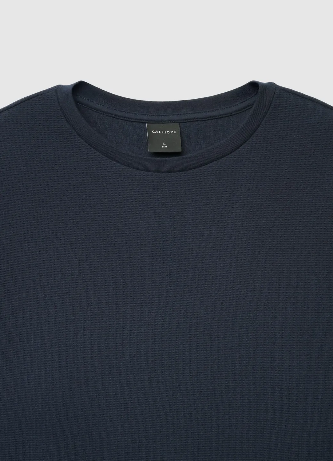 Calliope sweat col rond homme uni coton