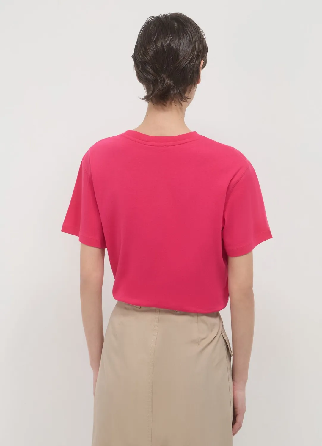 Calliope t-shirt col rond femme coton uni regular
