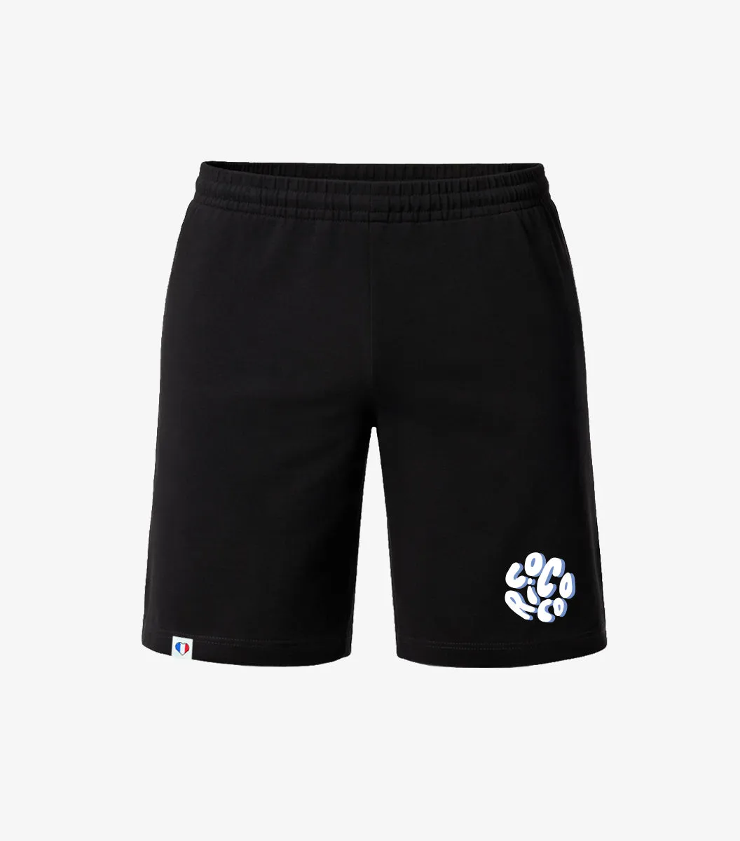 Cocorico Nuage short pyjama homme noir coton