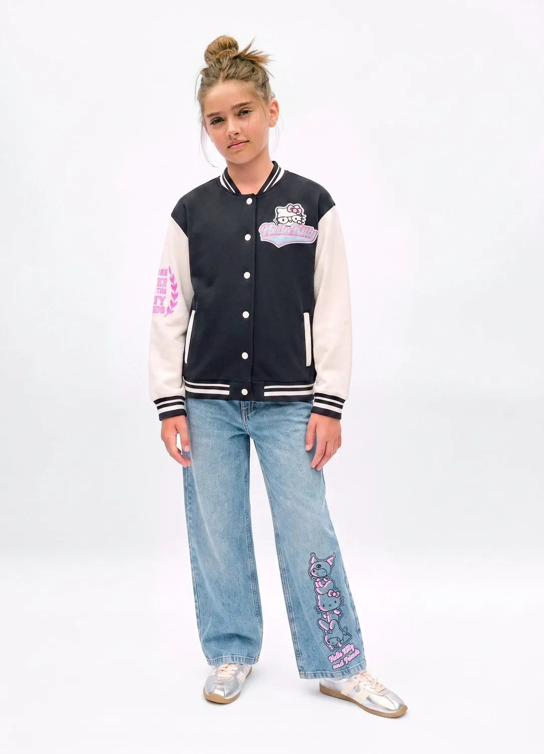 Calliope jean large fille Hello Kitty imprimé 5 poches