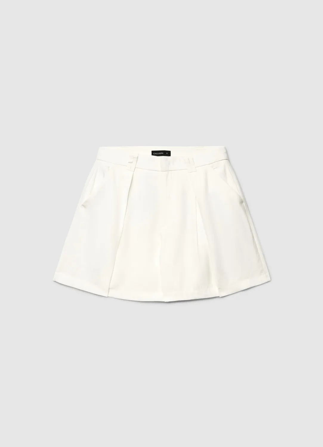 Calliope Pinces Ceinture Short Femme Uni