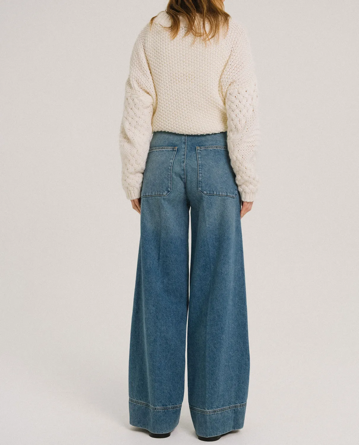 TINSELS FESTON jean LA VAGUE taille haute coton