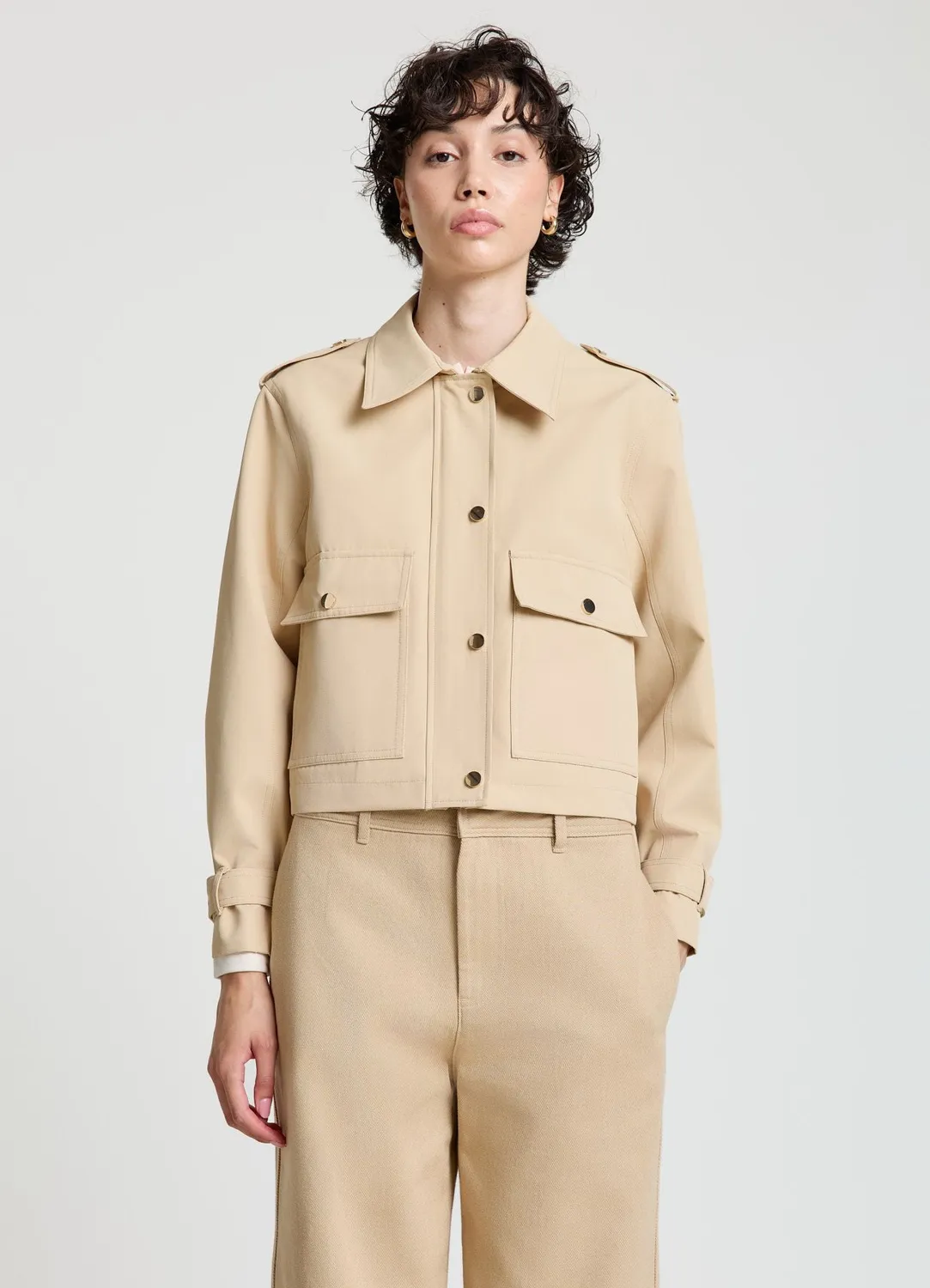 Calliope veste courte poches rabat femme regular