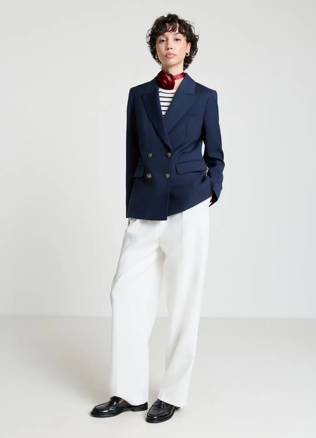 Calliope veste croisée femme boutons dorés