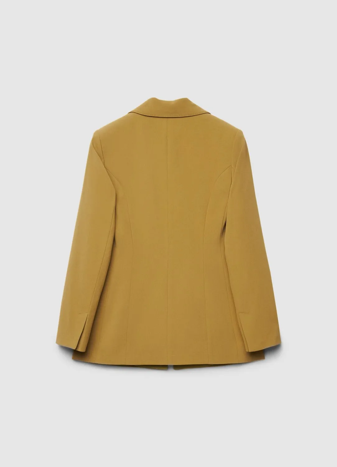 Calliope monopetto blazer crêpe femme pinces