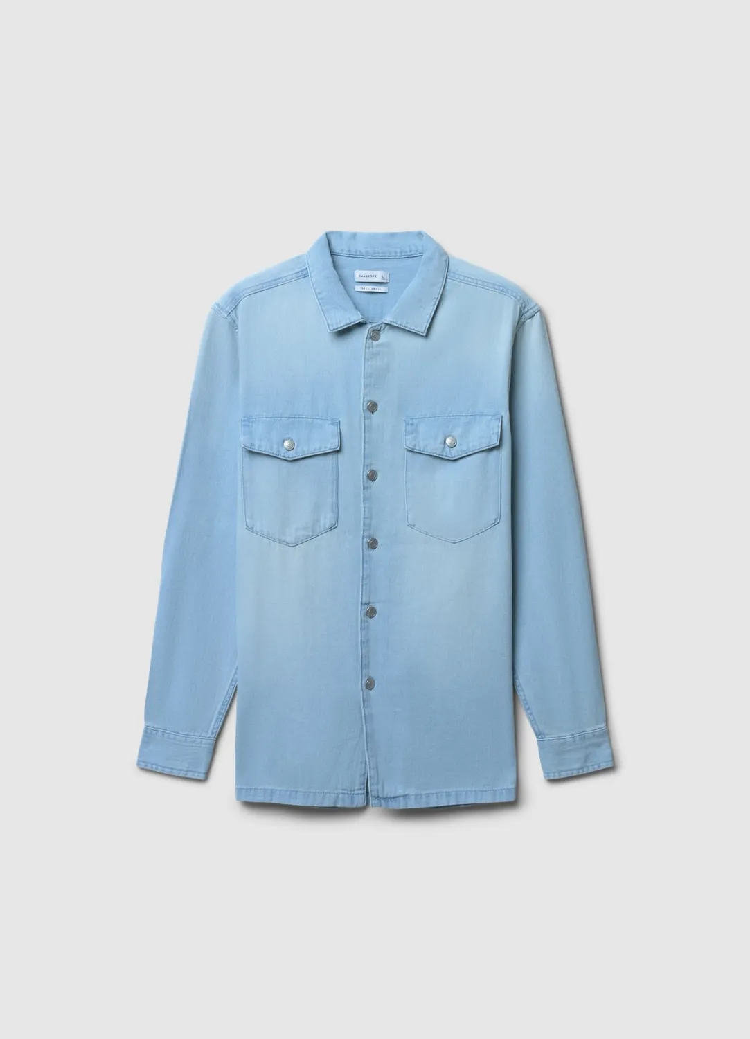 Calliope chemise en jean homme manches longues