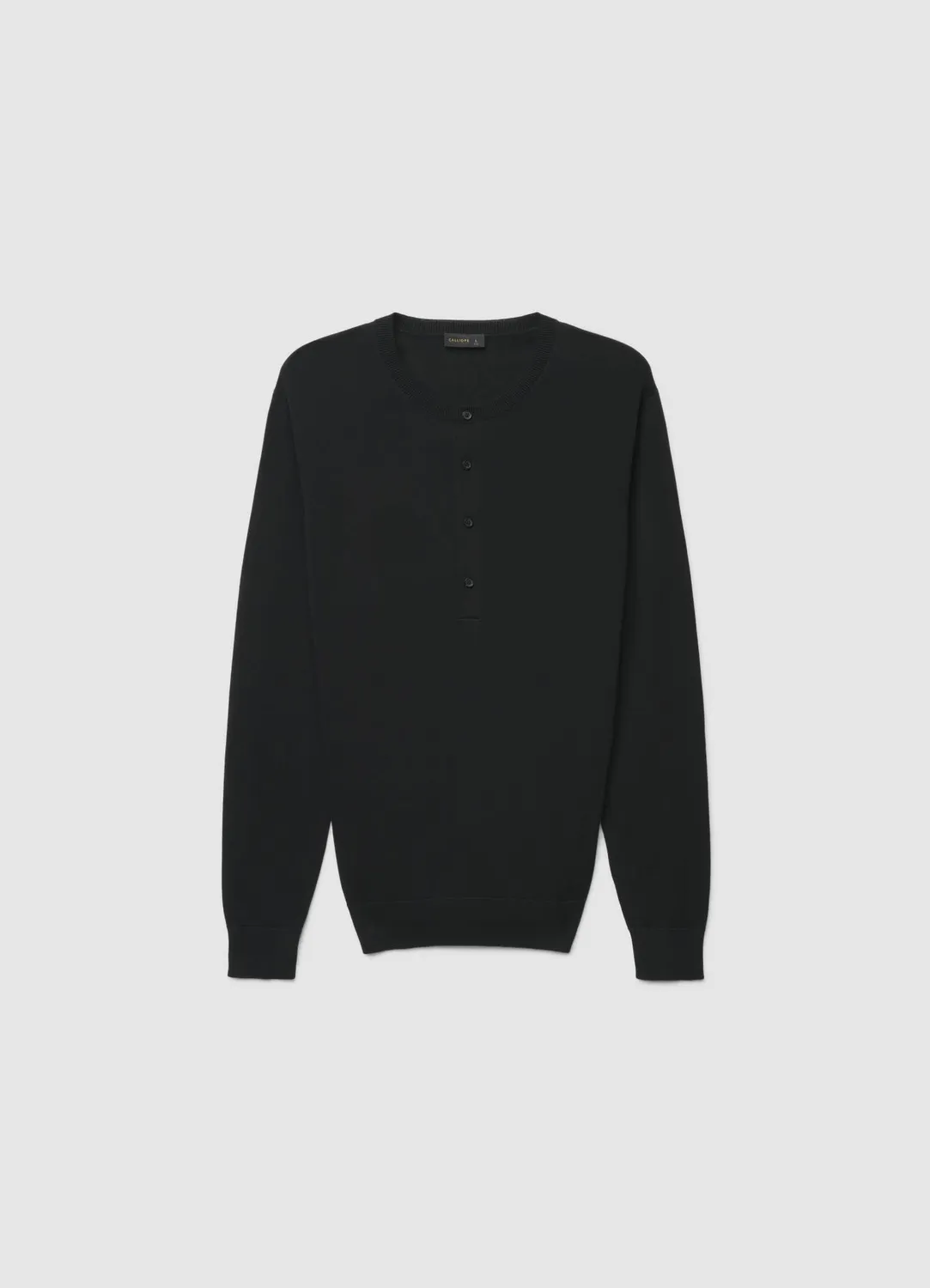 Calliope henley boutons pull homme col serafino