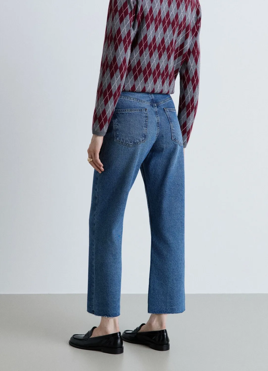 Calliope Jean Straight Crop Femme Taille 42 Effet Used