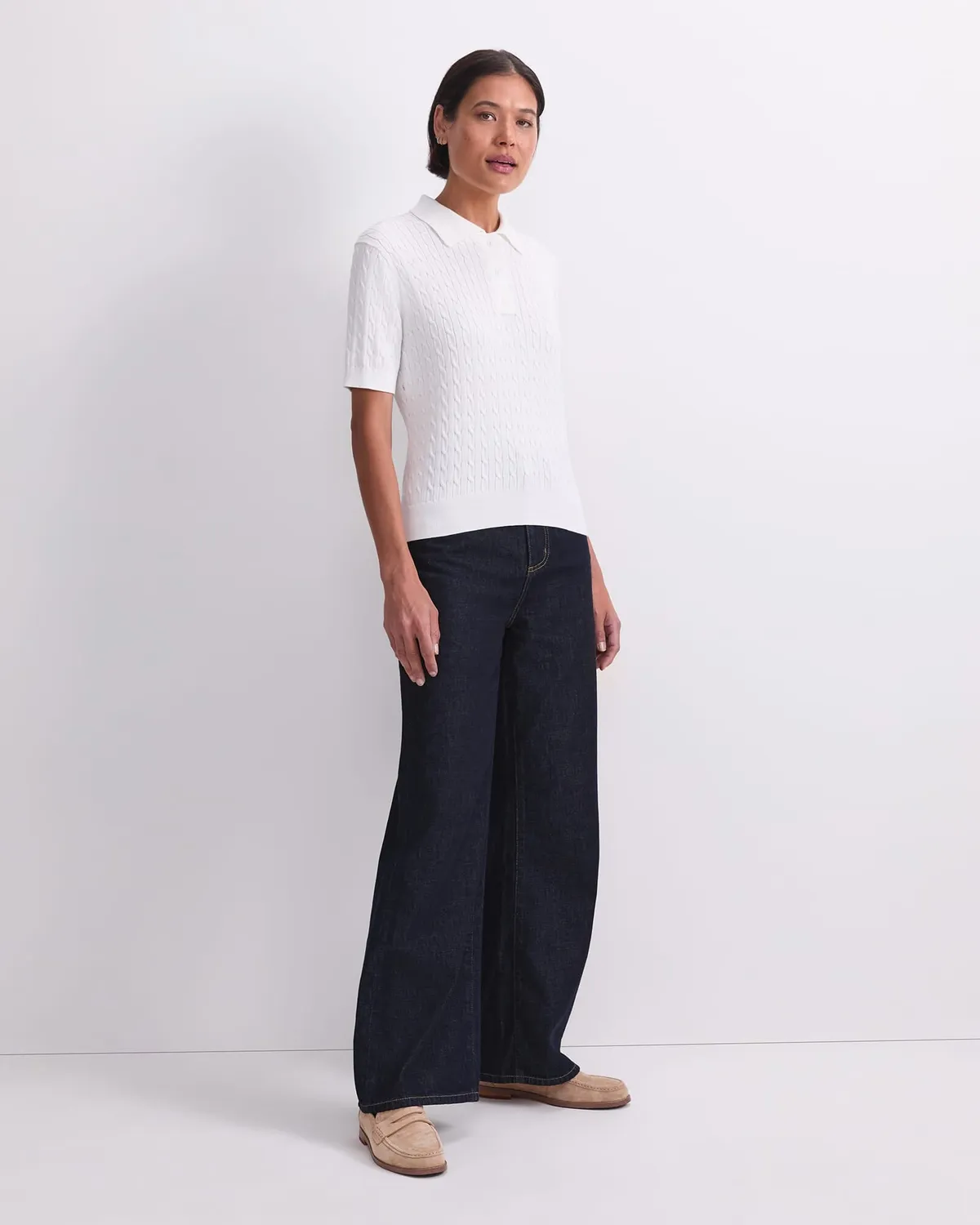 SPORTSCRAFT Chiffon Cable polo maille coton manches courtes