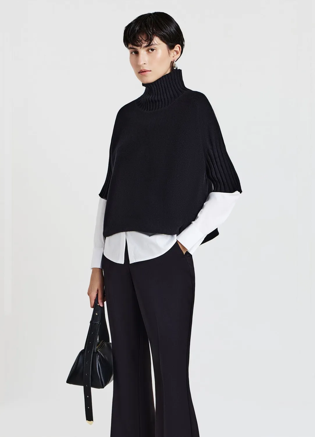 Calliope maille col cratère femme manches 3/4