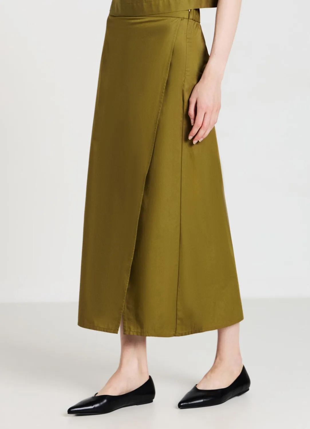Calliope jupe midi élastiquée femme panneaux