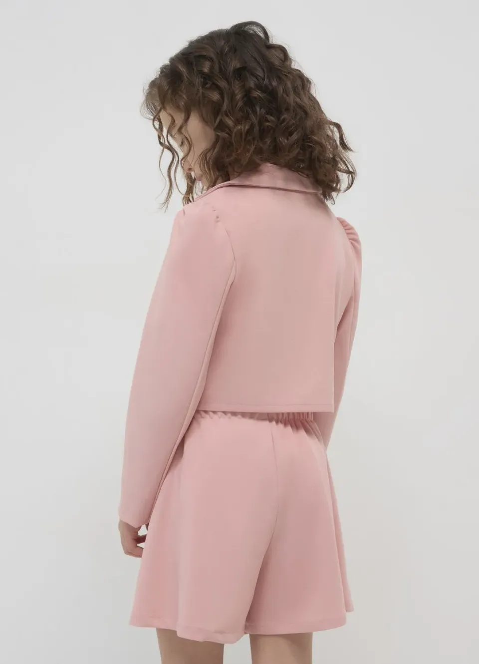 Calliope veste crop unie fille coupe courte