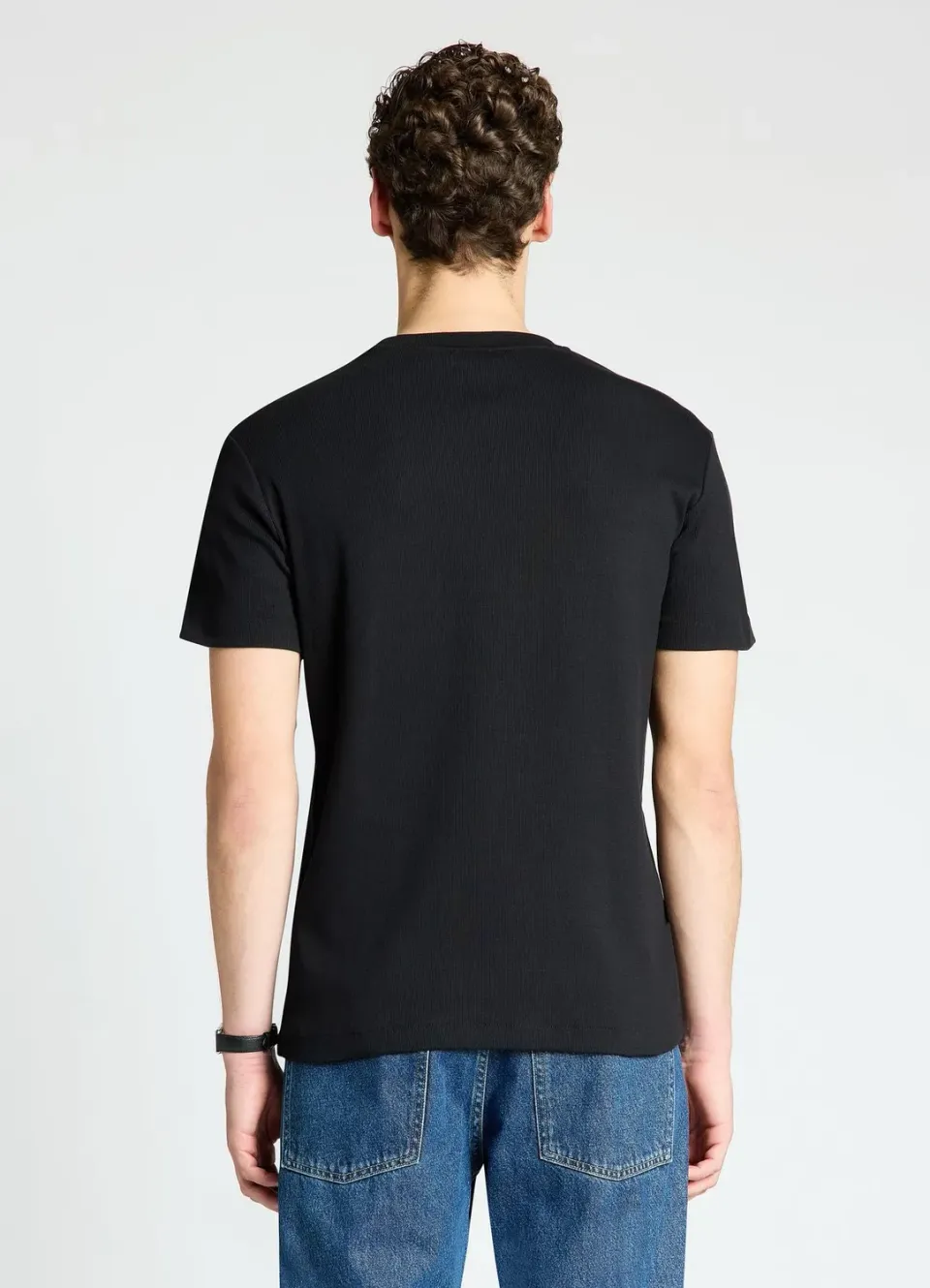 Calliope t-shirt col rond côtelé homme