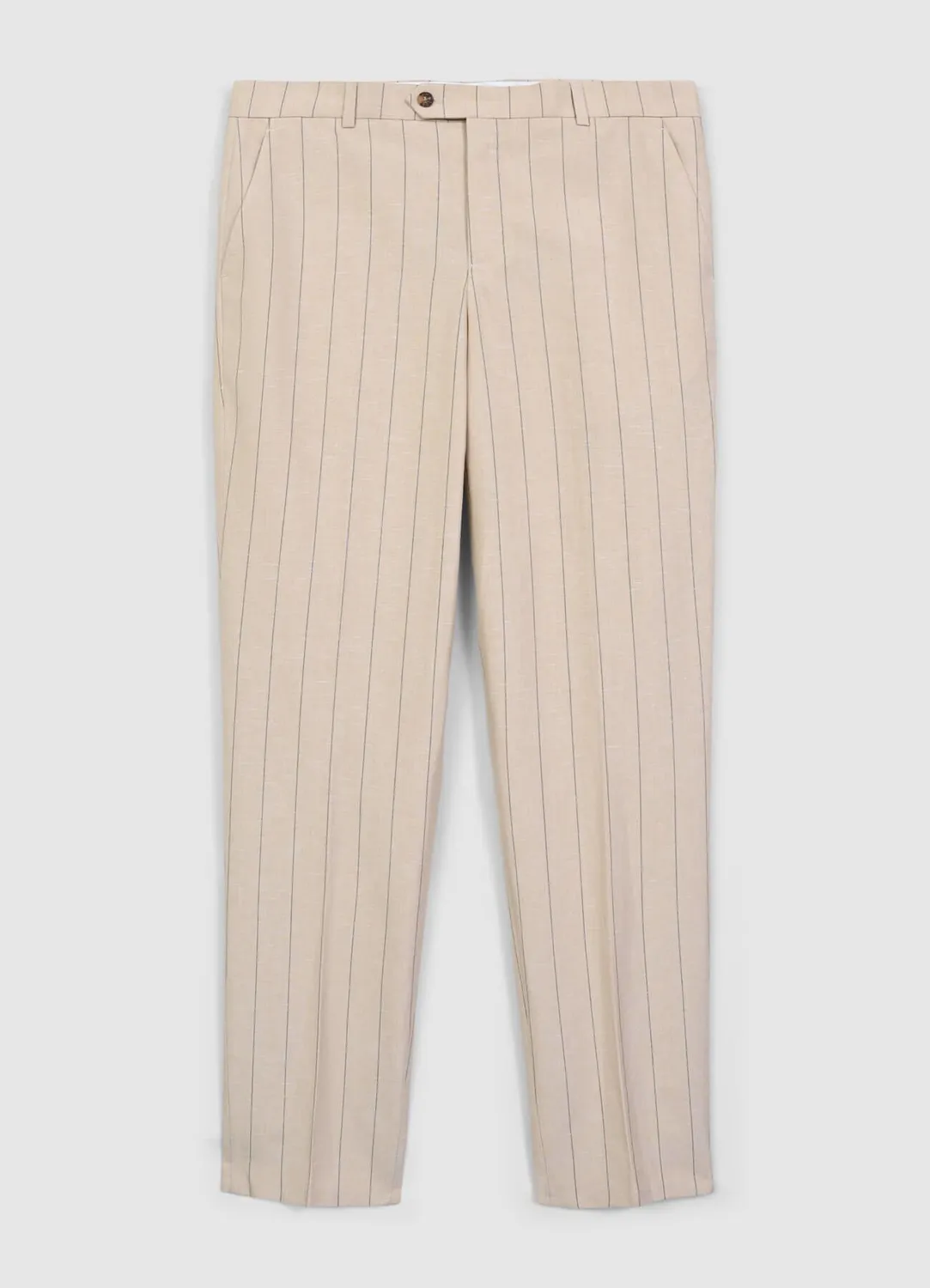 Calliope pantalon tailleur homme à rayures regular