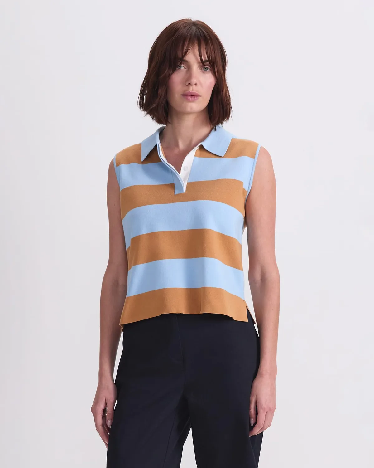 Sportscraft Knit polo débardeur sans manches maille