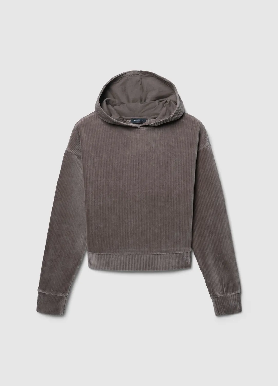 Calliope sweat capuche femme velours côtelé