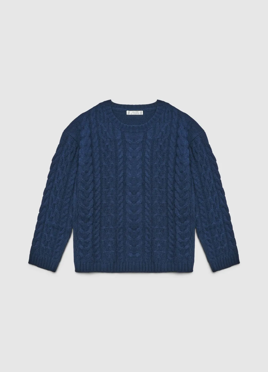 Calliope Pull col rond garçon torsades