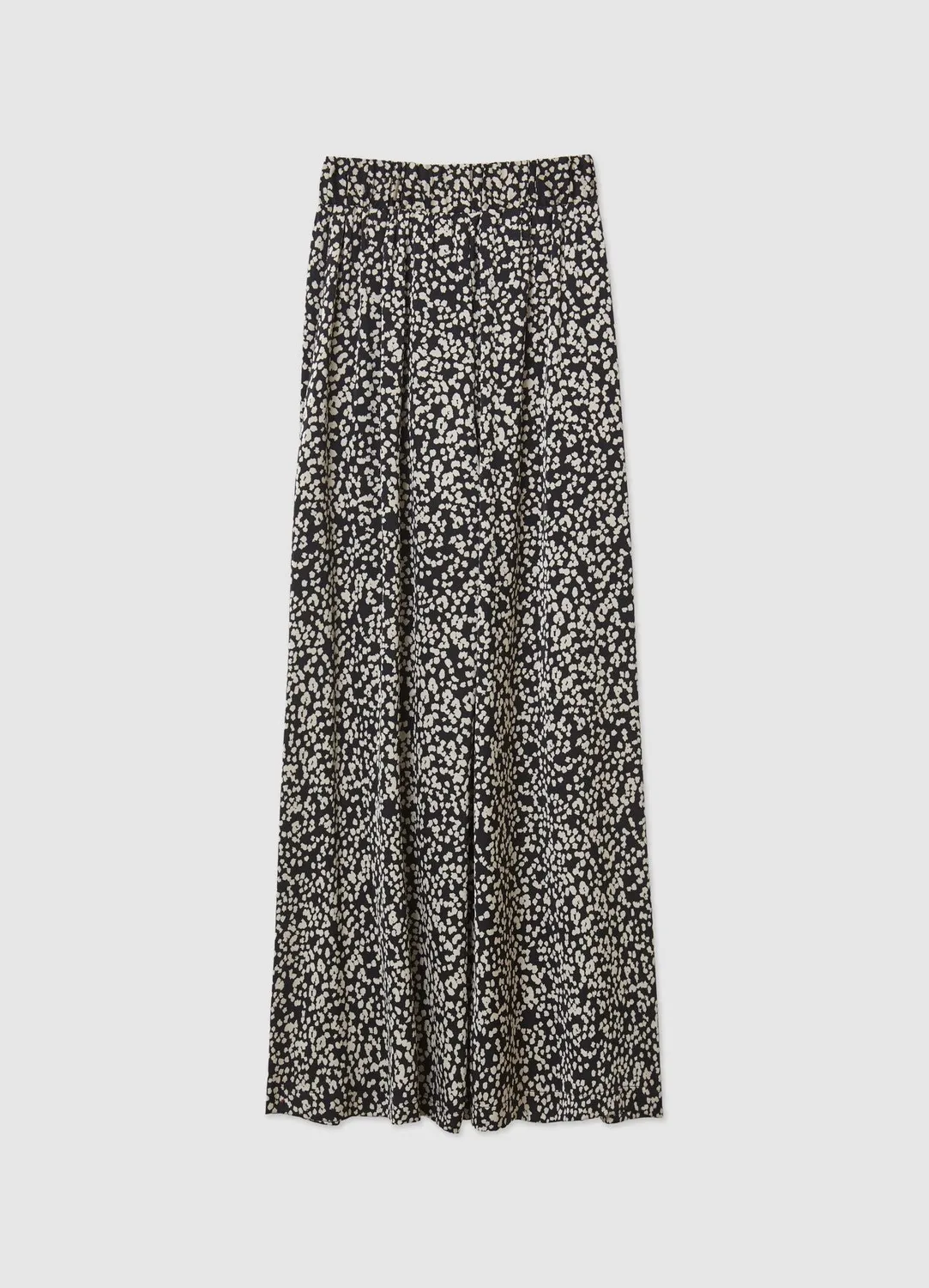 Calliope Jupe-culotte satinée imprimée femme taille haute