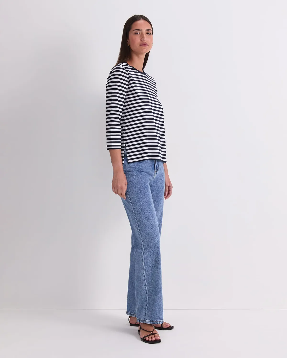Sportscraft Mercerised tee femme coton manches 3/4