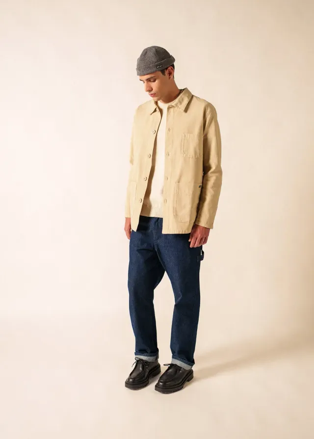 Saint James Sirocco veste coton sable coupe droite