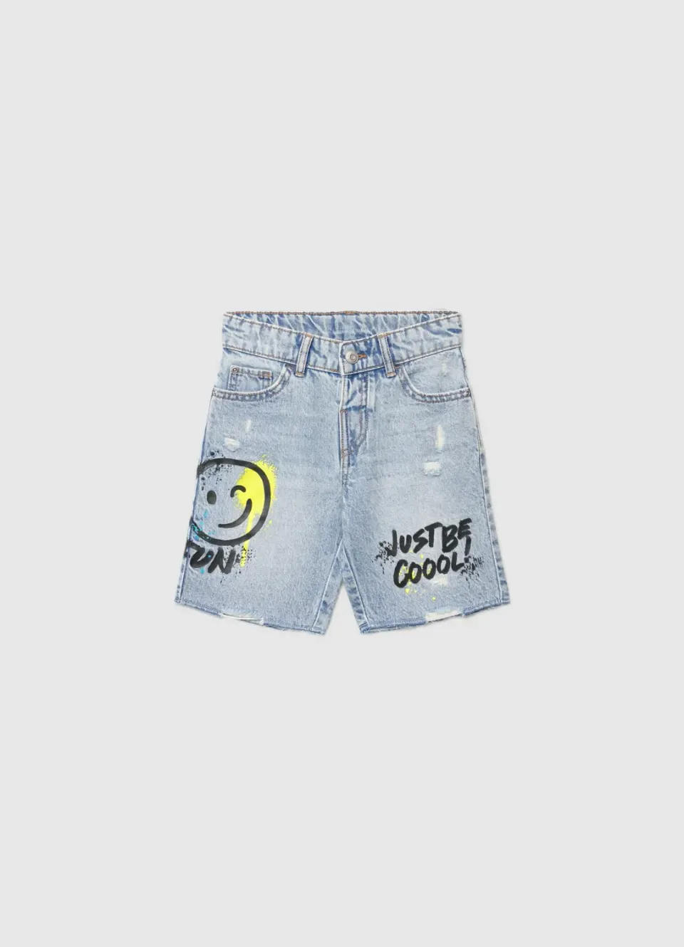 Calliope short jean graffiti short garçon déchiré