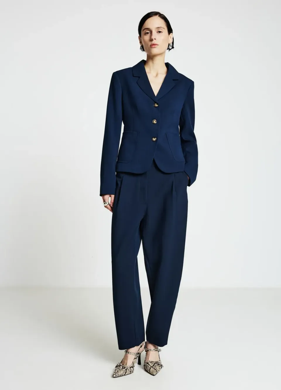 Calliope veste poches plaquées femme 3 boutons