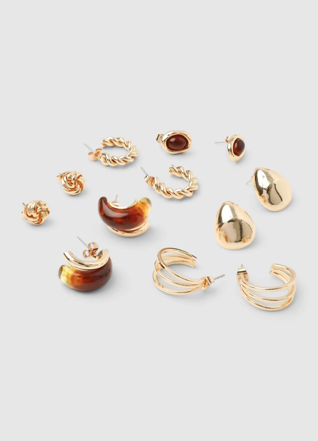 Calliope lot 6 paires boucles d'oreilles femme