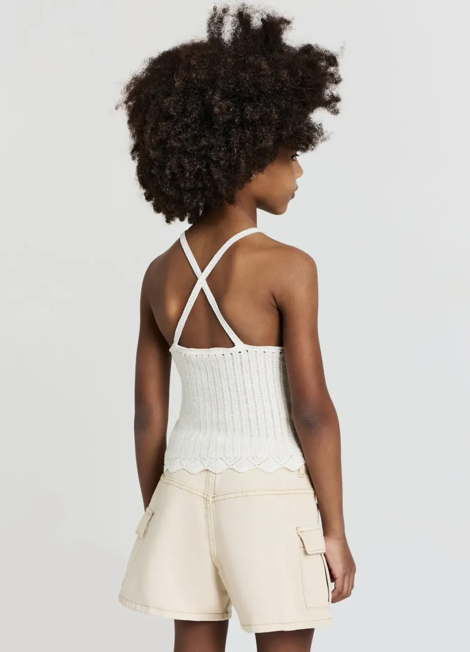 Calliope Top clous fille coton bretelles