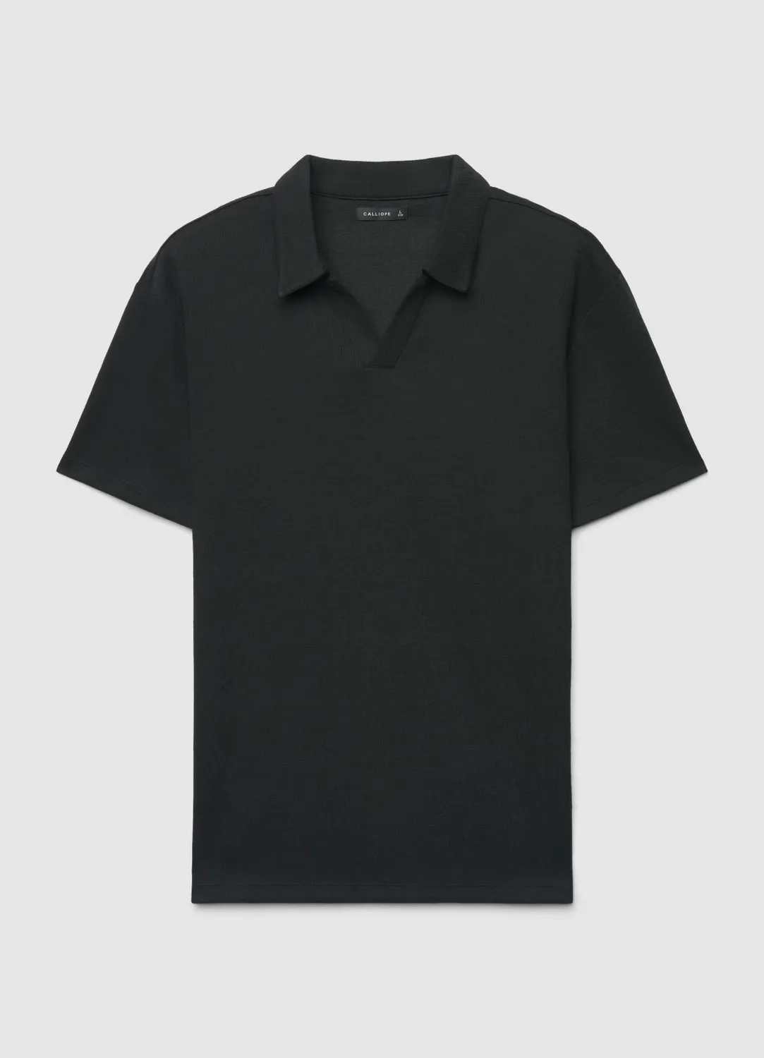 Calliope Polo Col V T-shirt homme regular goffré