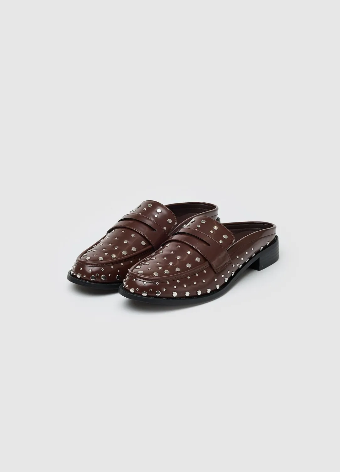 Calliope Mocassino borchie mules femme 38 clouté