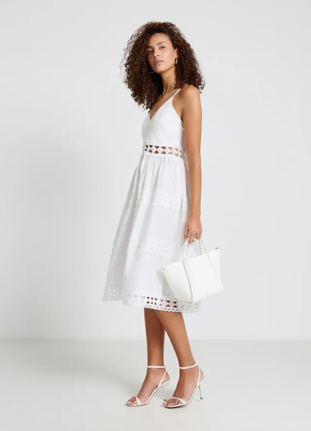 Calliope robe longue boutons femme bretelles