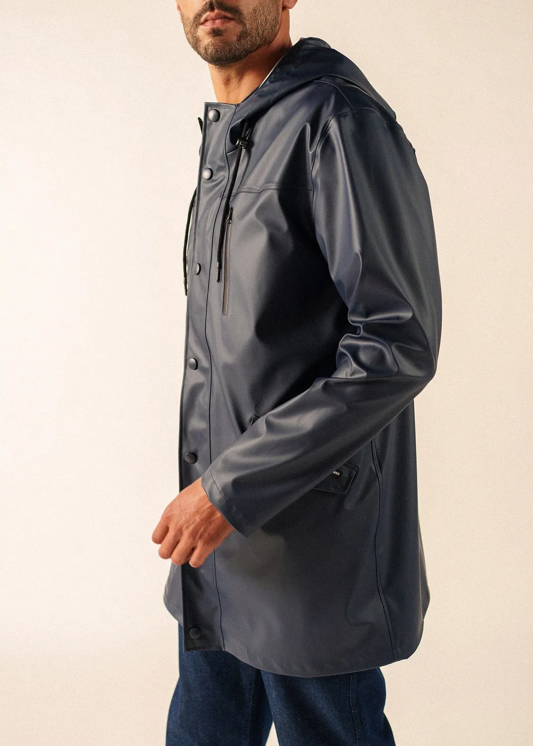 Saint James St Hélio ciré homme navy imperméable