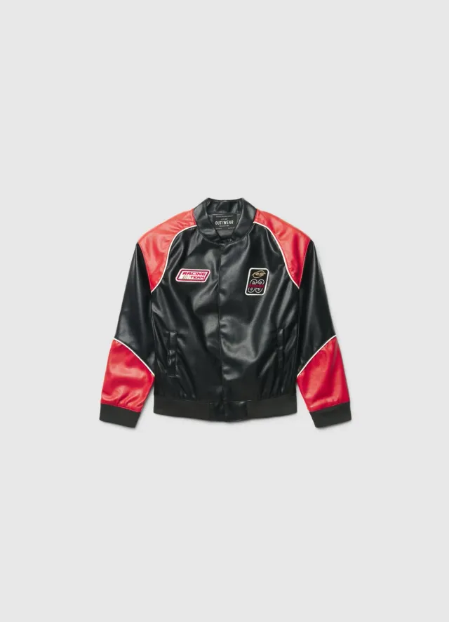 Calliope bomber biker garçon patch racing