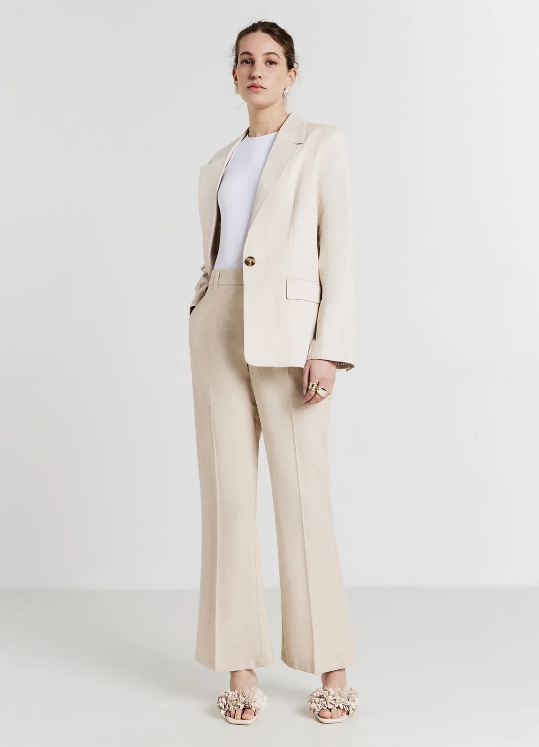Calliope veste monopetto femme lin regular
