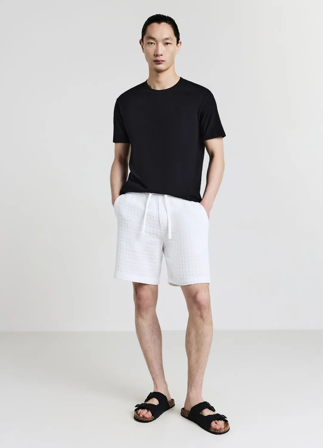 Calliope t-shirt col rond uni homme coton
