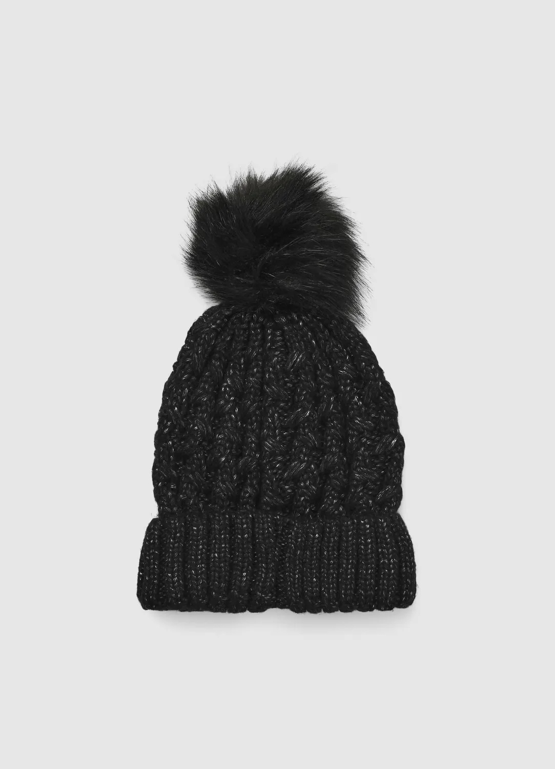Calliope Bonnet torsadé à pompon maille femme