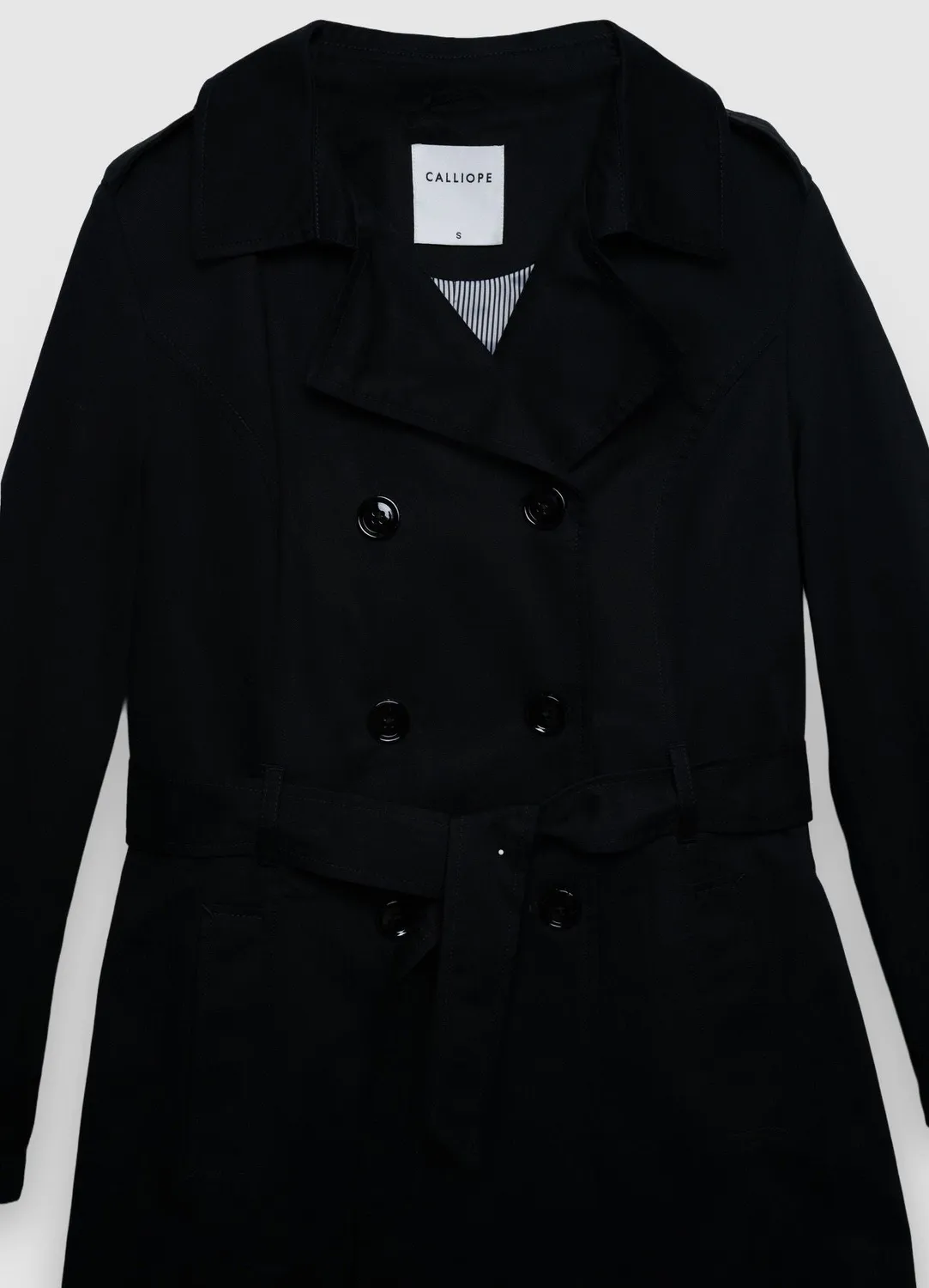 Calliope Trench double boutonnage femme ceinture
