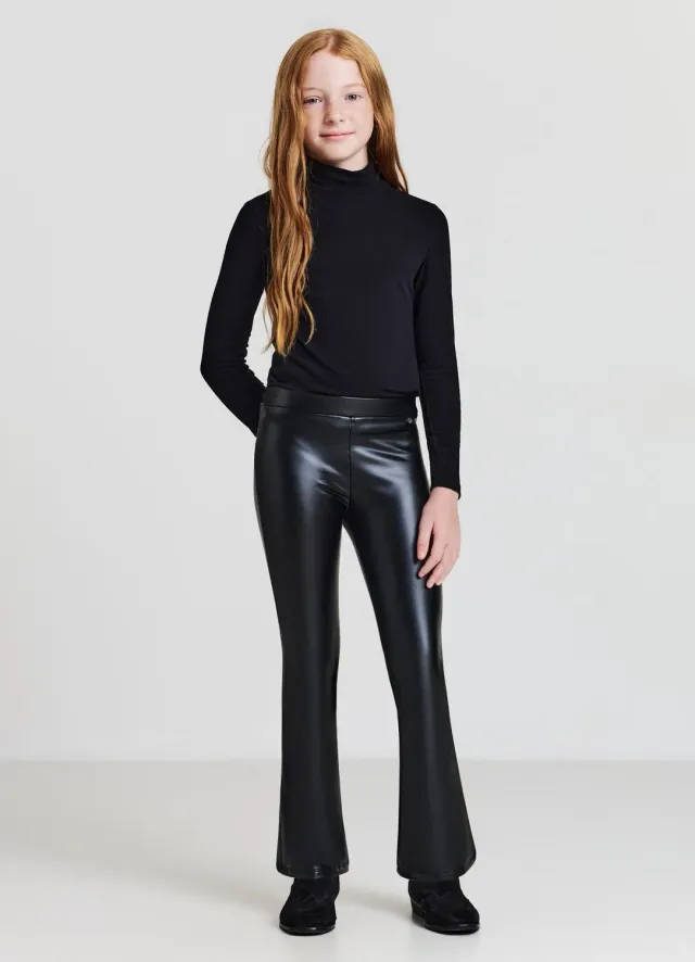 Calliope legging patte fille effet cuir
