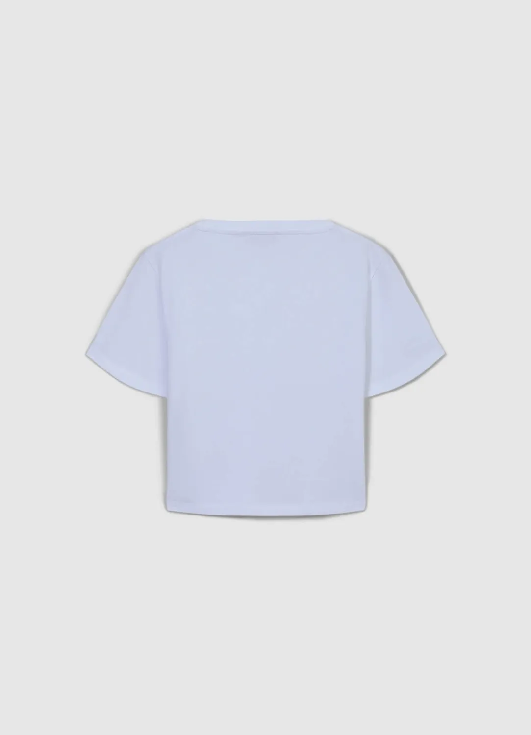 Calliope T-shirt crop femme coton uni