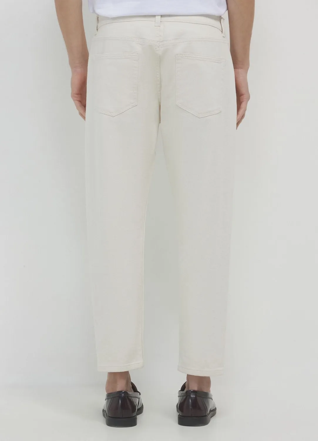 Calliope pantalon cropped homme coton uni