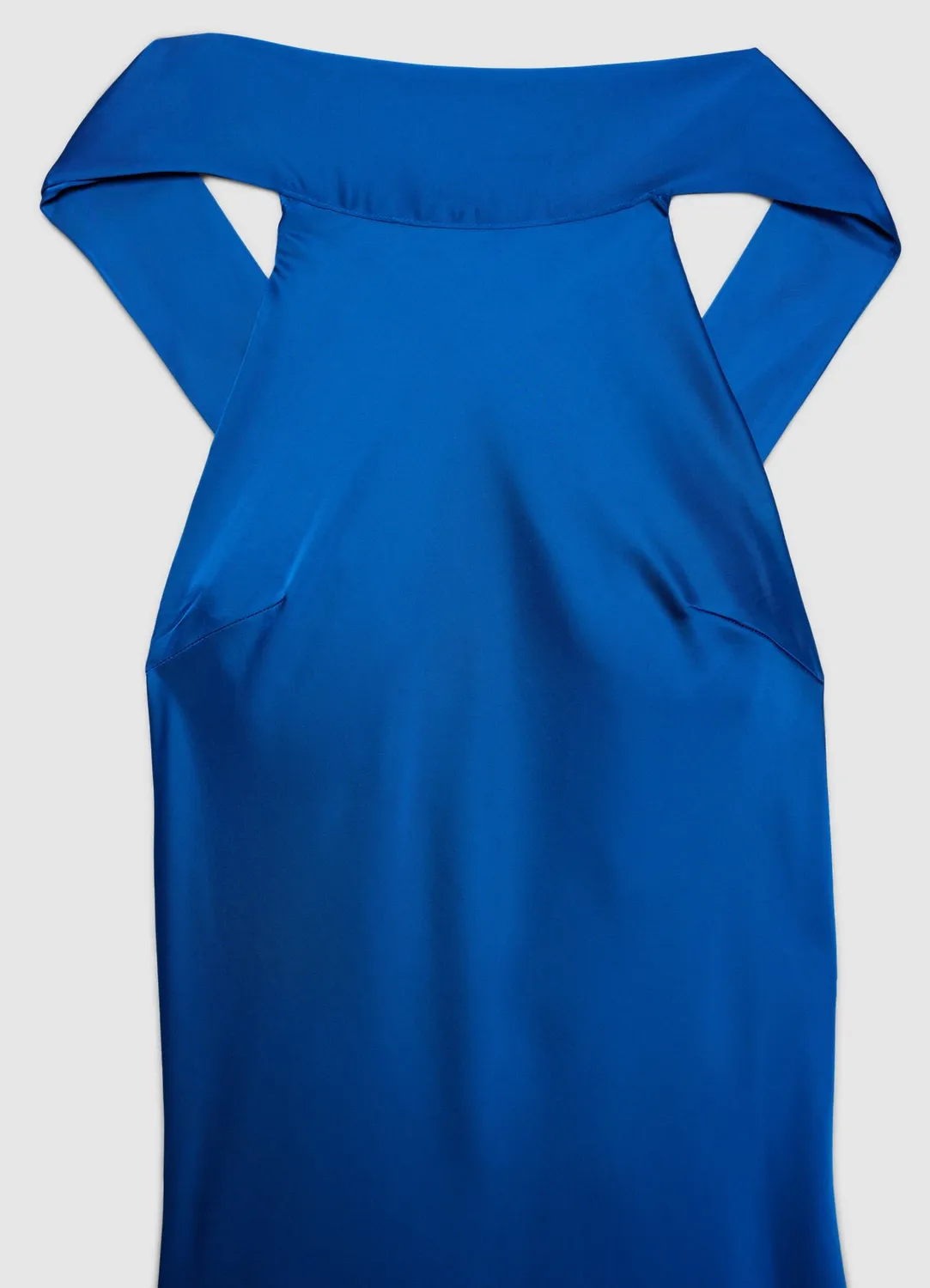 Calliope Nœud Avant robe longue femme satin dos nu