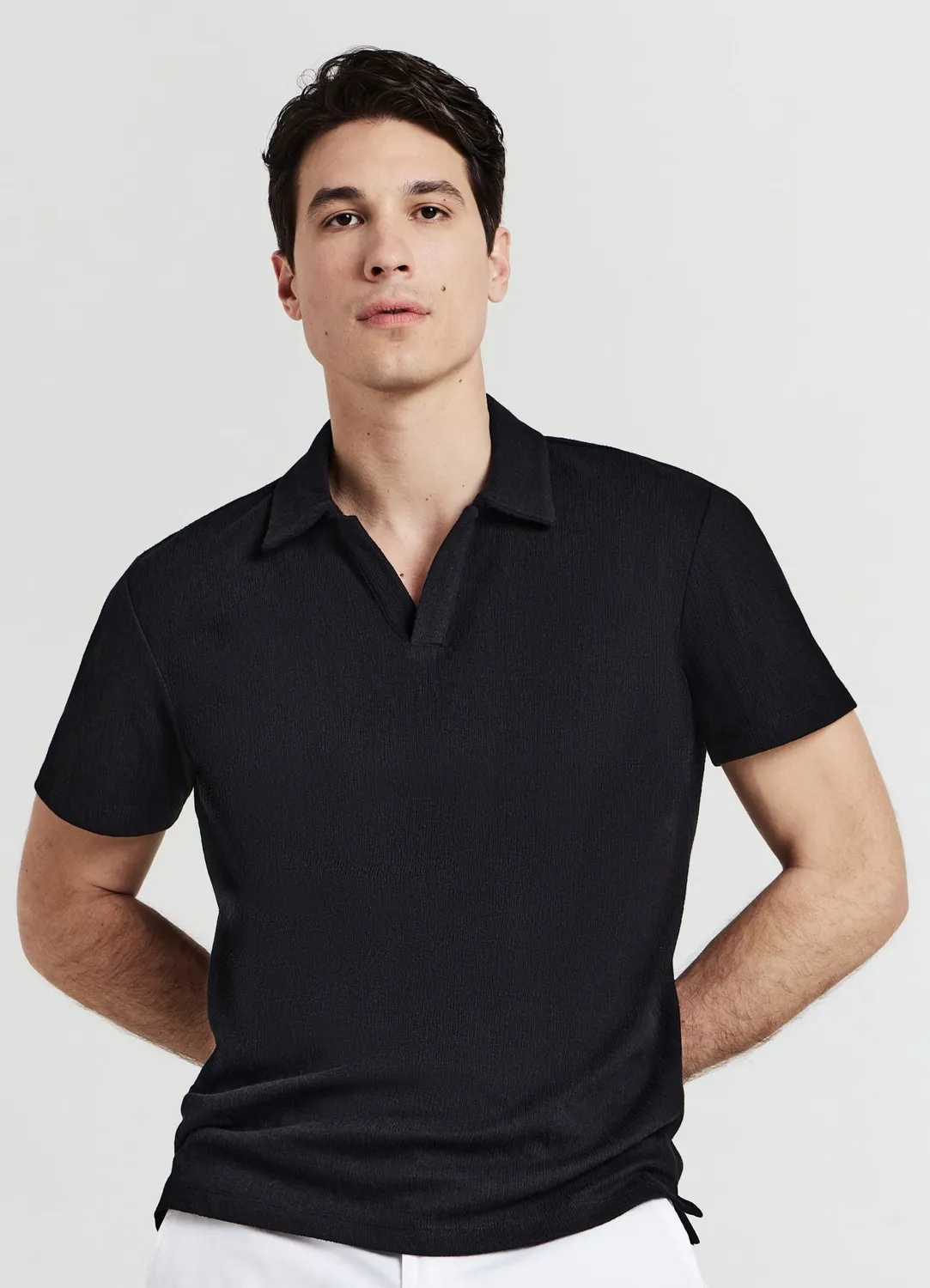 Calliope polo homme manches courtes misto cotone