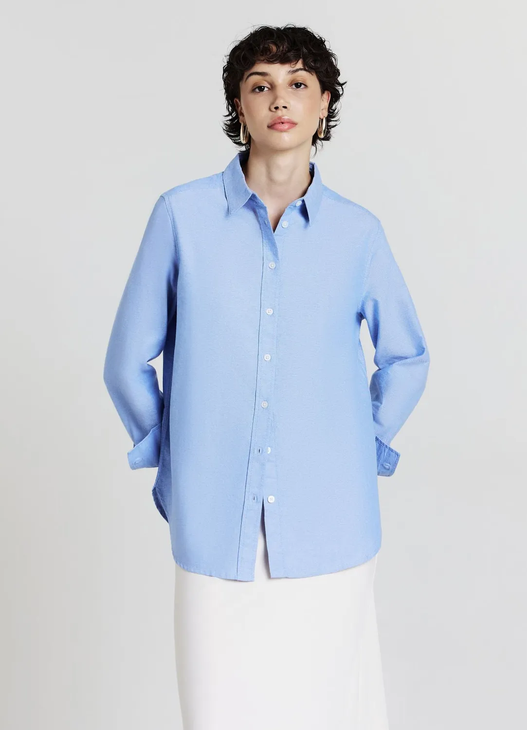 Calliope chemise oversize coton femme unie
